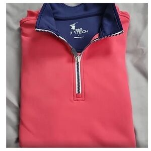 💵Fairway Greene FG Tech 1/4 Zip Performance Pullover Pink Wynstone Size Large